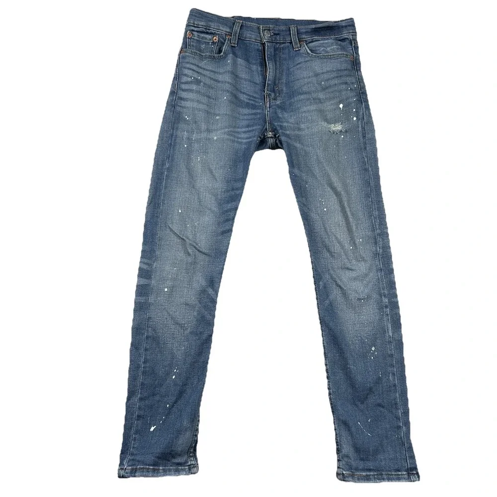 Levis 510 Jeans Mens 30x30 (fits 28x28) Slim Fit Ankle Punk Skinny Distressed